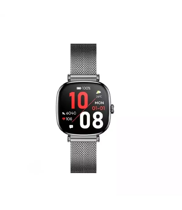 ساعت هوشمند صفحه مربع ضد آب و گرد و خاک گرین لاین مدل Green Lion Princess Smart Watch GNPRISWG