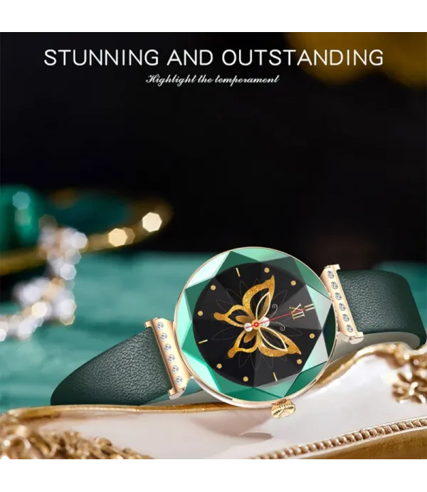 ساعت هوشمند صفحه دایره ضد آب و گرد و خاک گرین لاین مدل Green Lion Swarovski Smart Watch GNSWAROSWR