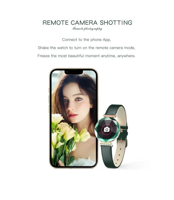 ساعت هوشمند صفحه دایره ضد آب و گرد و خاک گرین لاین مدل Green Lion Swarovski Smart Watch GNSWAROSWR