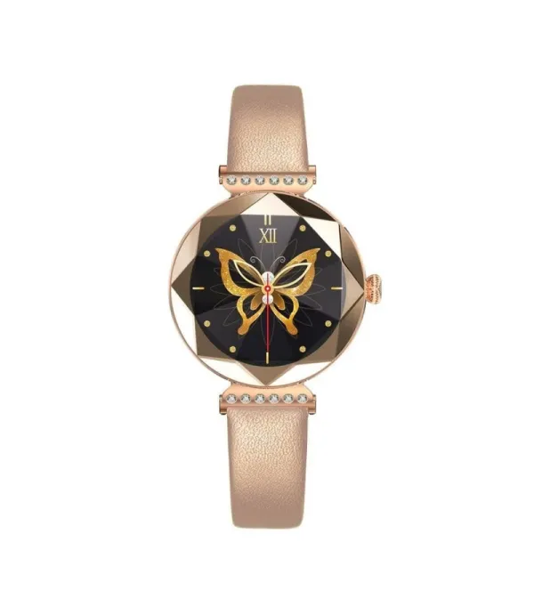 ساعت هوشمند صفحه دایره ضد آب و گرد و خاک گرین لاین مدل Green Lion Swarovski Smart Watch GNSWAROSWR