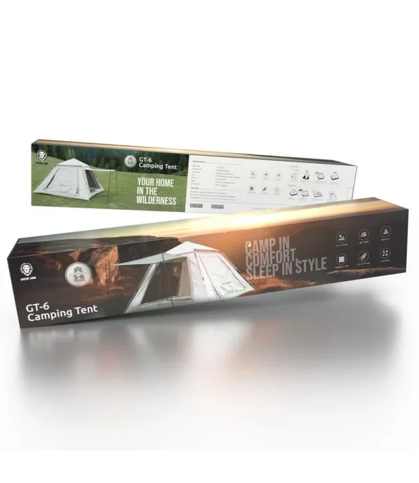 چادر مسافرتی 6 نفر گرین لاین مدل Green Lion GT-6 Camping Tent