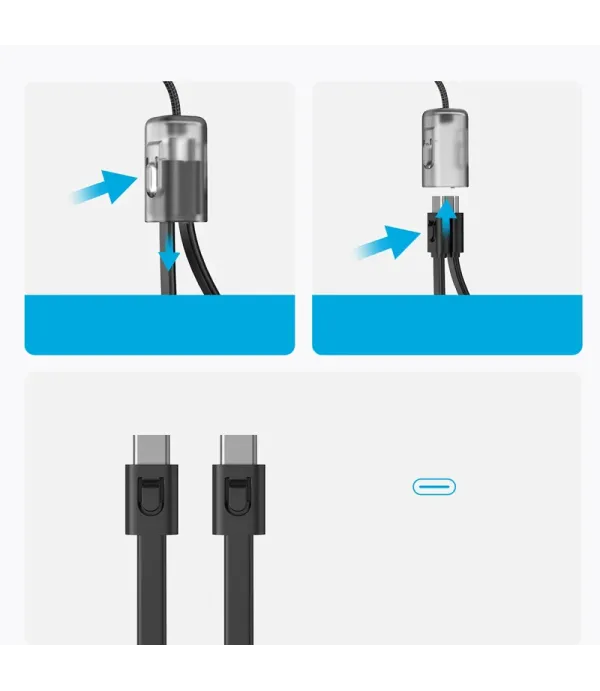 پاوربانک انکر ظرفیت 20000 میلی آمپر ساعت با توان 30 وات به همراه کابل USB-C مدل Anker A1384 20000mAh PowerBank Wih USB Type-C Cable