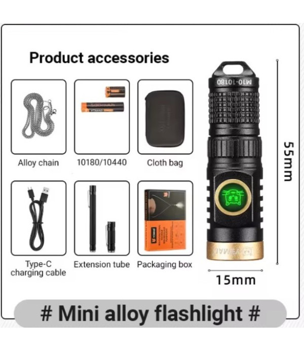 چراغ قوه مینی شارژی YEMAO M10 TG3 mini Torch