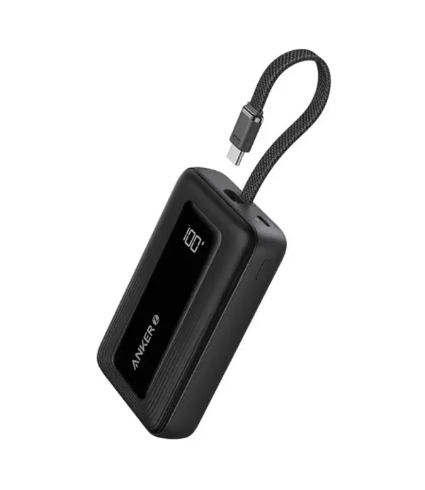 پاور بانک فست شارژ 30 وات 10000 میلی آمپر انکر مدل Anker Zolo Power Bank 10000mAh 30W Built-in Cables A1688