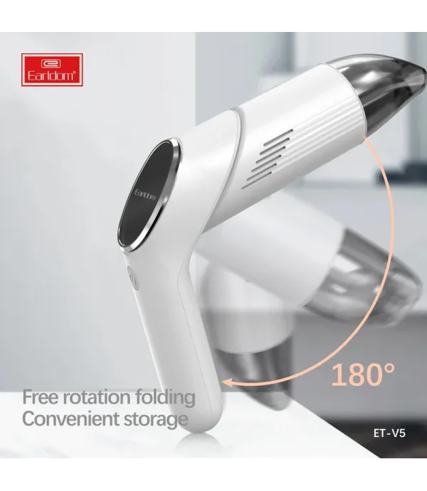 جارو شارژی خودرو ارلدام مدل Earldom ET-V5 Mini wireless car vacuum cleaner Portable