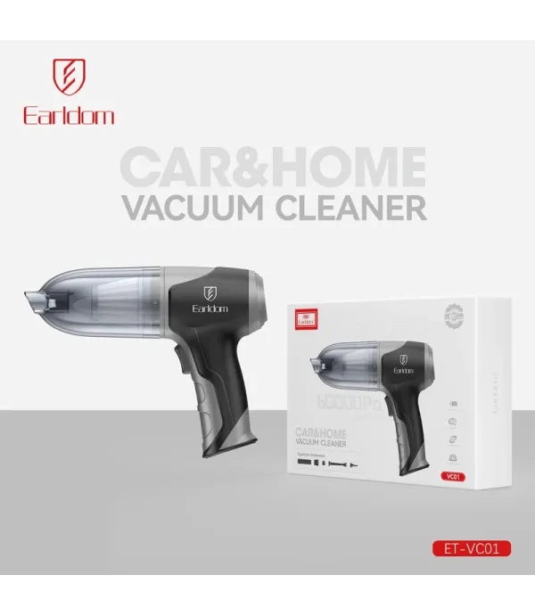 جارو شارژی خودرو ارلدام مدل Earldom VC01 3600mAh Wireless Car Vacuum Cleaner