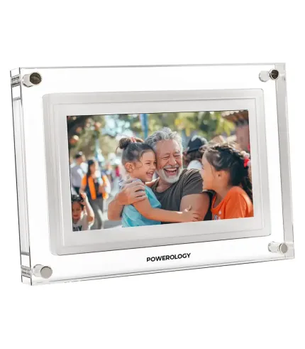 قاب عکس دیجیتالی 7 اینچی هوشمند پاورولوژی مدل Powerology 7'' Smart Frame Digital Photo Display PSM019WH
