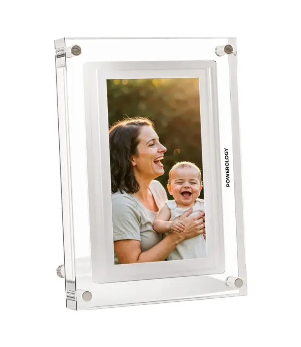 قاب عکس دیجیتالی 7 اینچی هوشمند پاورولوژی مدل Powerology 7'' Smart Frame Digital Photo Display PSM019WH