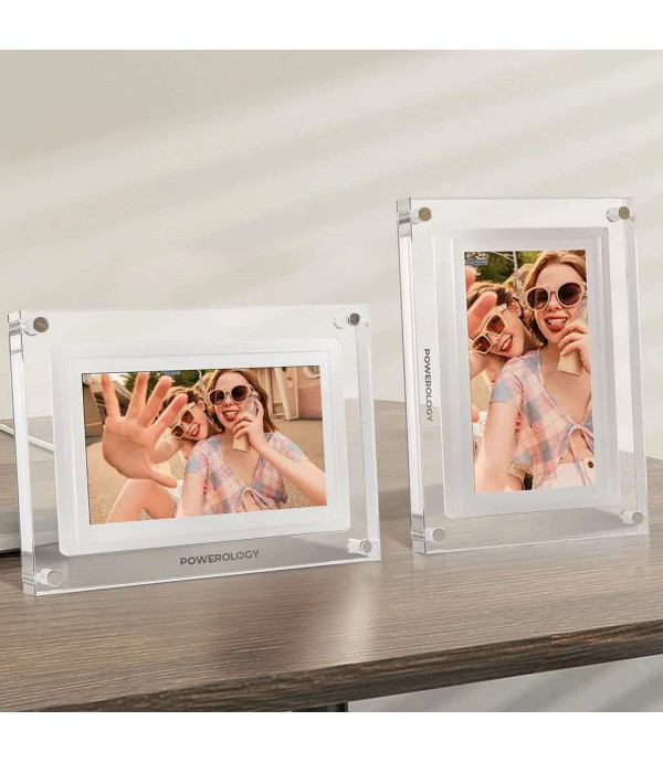 قاب عکس دیجیتالی 10 اینچی هوشمند پاورولوژی مدل Powerology 10'' Smart Frame Digital Photo Display PSM021WH