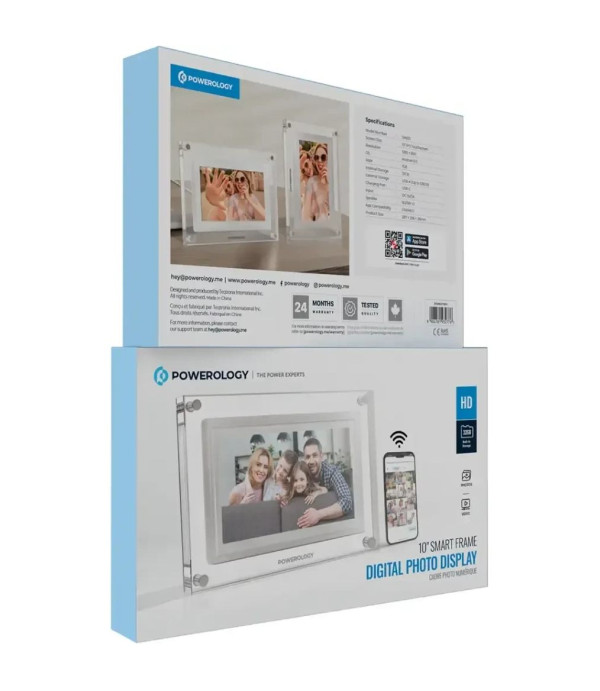 قاب عکس دیجیتالی 10 اینچی هوشمند پاورولوژی مدل Powerology 10'' Smart Frame Digital Photo Display PSM021WH