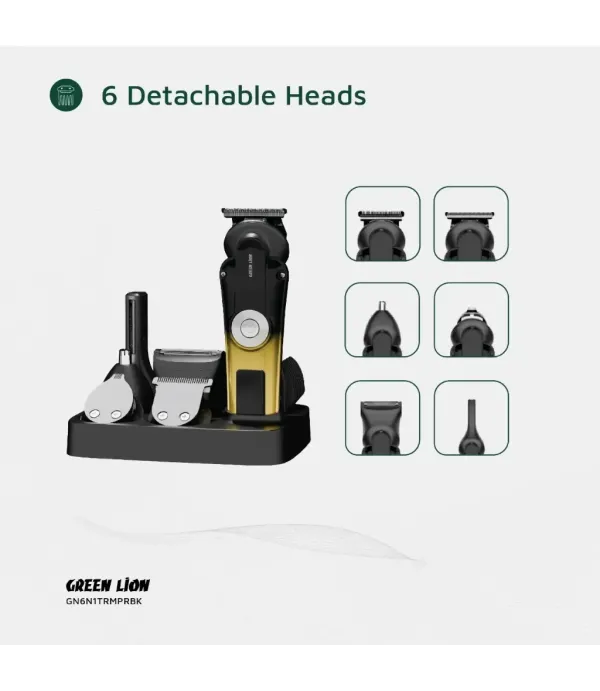 ماشین اصلاح سر و صورت گرین لاین مدل Green Lion 6 in 1 Trim Pro Grooming Kit GN6N1TRMPRBK ماشین اصلاح سر و صورت گرین لاین مدل Green Lion 6 in 1 Trim Pro Grooming Kit GN6N1TRMPRBK
