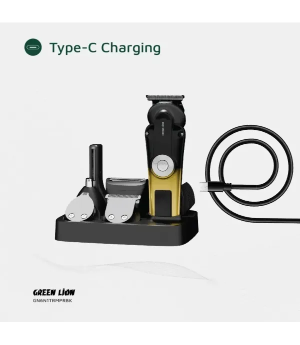 ماشین اصلاح سر و صورت گرین لاین مدل Green Lion 6 in 1 Trim Pro Grooming Kit GN6N1TRMPRBK ماشین اصلاح سر و صورت گرین لاین مدل Green Lion 6 in 1 Trim Pro Grooming Kit GN6N1TRMPRBK