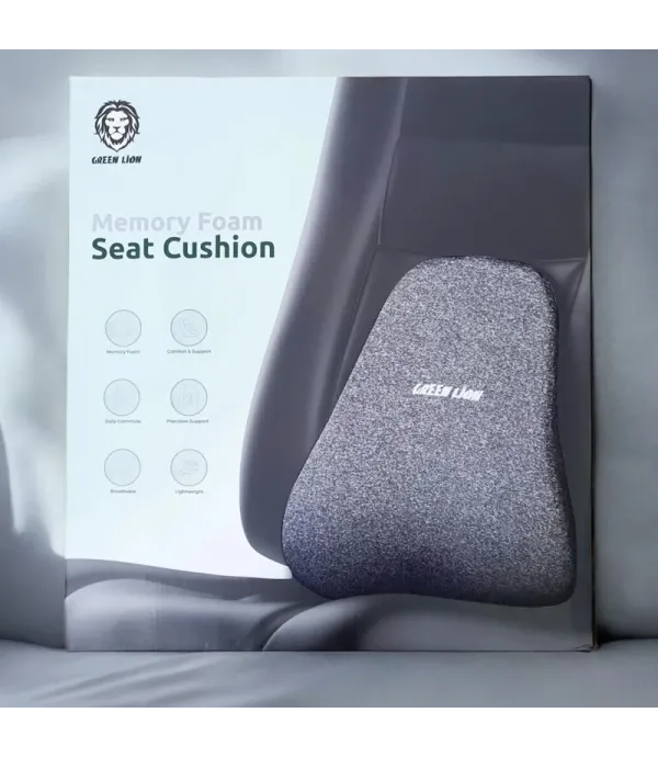 پشتی طبی مموری فوم انواع صندلی (خودرو)  گرین لاین مدل Green Lion Memory Foam Seat Cushion GNMESEATCSNBK پشتی طبی مموری فوم انواع صندلی (خودرو)  گرین لاین مدل Green Lion Memory Foam Seat Cushion GNMESEATCSNBK