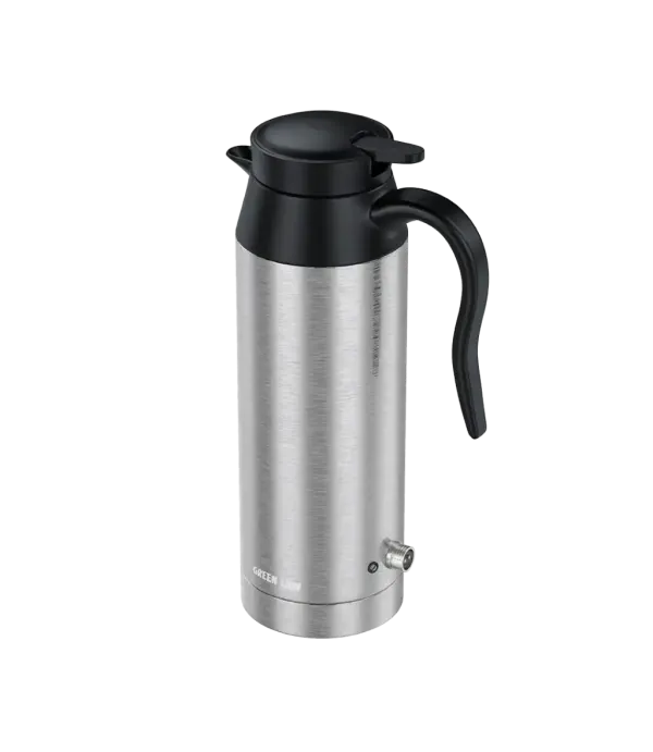 کتری مسافرتی فندکی ظرفیت 800 میلی لیتری گرین لاین مدل Green Lion Electric Car Kettle 800mL GNCK800MLSL