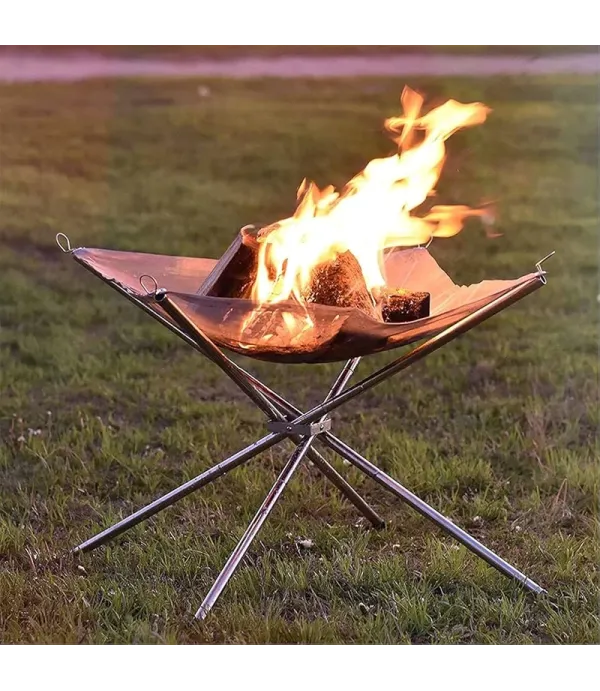 آتش دان گرین لاین مدل Green Lion Portable Bonfire Stainless Steel Stand GNBNFRESTSTND