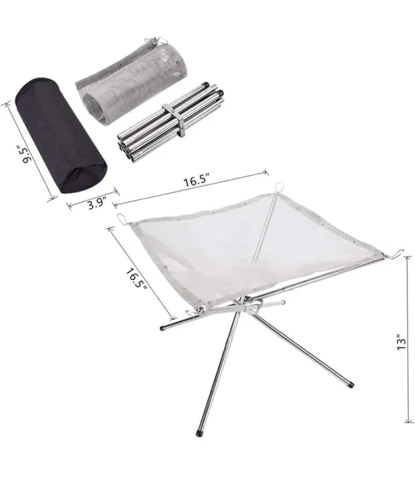 آتش دان گرین لاین مدل Green Lion Portable Bonfire Stainless Steel Stand GNBNFRESTSTND