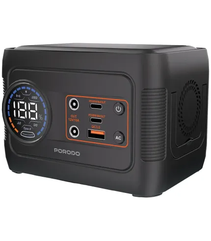 پاوربانک و پاور استیشن 150 وات پرودو Porodo 150W Forcebase Portable Power Station PDD150GYBK