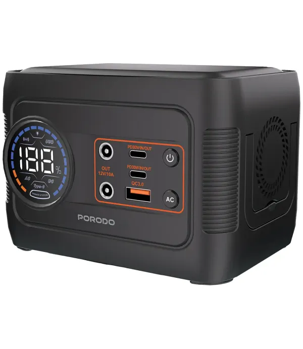 پاوربانک و پاور استیشن 150 وات پرودو Porodo 150W Forcebase Portable Power Station PDD150GYBK