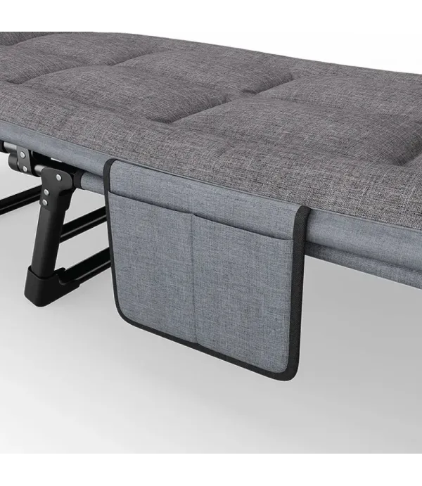 تخت تاشو مسافرتی کمپینگ، 6 حالت تنظیم و صندلی شو گرین لاین مدل Green Lion Foldable Camping Bed GNFLCPBEDGY