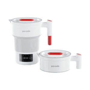 کتری برقی تاشو پورودو مدل Porodo Lifestyle Portable Folding Electric Kettle PDKTLD850WWH | ظرفیت 600 میلی‌لیتر