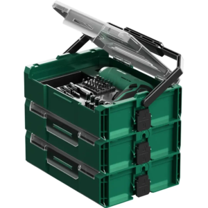 جعبه ابزار 213 تکه گرین لاین مدل Green Lion GTS-700 | ست ابزار حرفهای با پیچ گوشتی شارژی