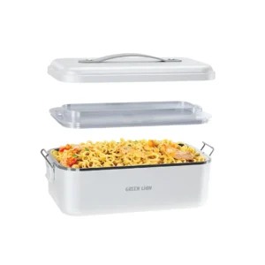 ظرف غذای برقی گرین لاین مدل Green Lion GLB-20 Lunch Box Portable Food Warmer White | گرم کننده غذای قابل حمل