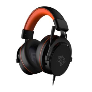 هدفون سیمی گیمینگ Porodo PDX417-OGBK RGB ENC با درایور 50 میلی‌متری و میکروفون حذف نویز