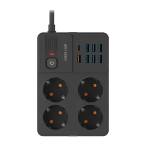 چندراهی برق گرین لاین مدل Green Lion EU Power Socket 7 USB-A + 1 PD Port | شارژر و محافظ برق چندکاره