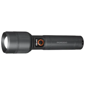 چراغ قوه شارژی پرودو مدل Porodo Lifestyle Lumalite 2600 Rechargeable Flashlight PDFL9972GY | چراغ قوه حرفه‌ای کمپینگ