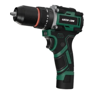 دریل چکشی شارژی گرین لاین مدل Green Lion GD-13 Power Pro Cordless Hammer Drill | موتور براشلس 16 ولت