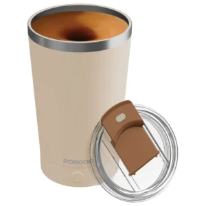 ماگ همزن مغناطیسی پرودو مدل Porodo Automatic Magnetic Stirring Mug | لیوان برقی 400ml با سرعت 7000RPM و شارژ USB-C