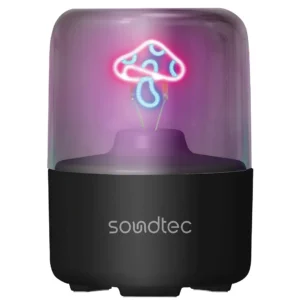 اسپیکر بلوتوثی قابل حمل پورودو مدل Porodo Soundtec Marlo PDSTCQL2030BK | بلوتوث 5.4 با نورپردازی Ambient