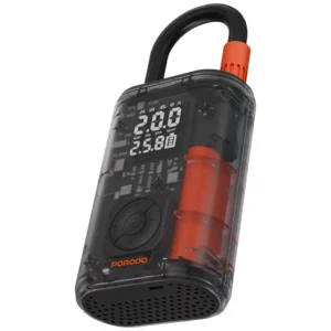پمپ باد شارژی خودرو پورودو مدل Porodo Vyrox Car Tire Inflator PDGA05BK | فشار 150 PSI
