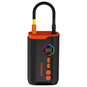 پمپ باد شارژی پورودو مدل Porodo Lifestyle Electric Air Inflator PDLFST181BK | فشار 150 PSI با چراغ قوه