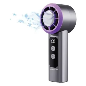 پنکه خنک‌کننده قابل حمل پرودو مدل Porodo FrostWave Portable Cooling Fan PDHF2432GY | باتری 3000 میلی‌آمپرساعت