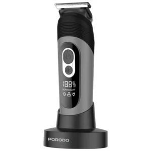 ست اصلاح بدن و صورت پرودو مدل Porodo Lifestyle 2-in-1 Full Body Grooming Kit PD-LFSTTRIMBK | ضدآب IPX7، موتور 6000RPM، شارژ USB-C