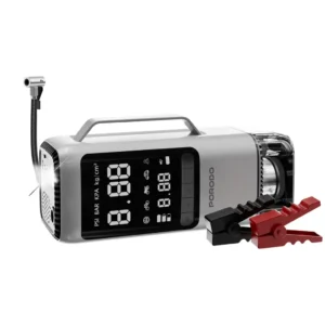دستگاه چندکاره خودرو پرودو مدل Porodo 6-in-1 Multi Function Power Tool | جامپ استارتر 1000A، کمپرسور باد، جارو و پاوربانک