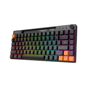 کیبورد مکانیکی گیمینگ پرودو مدل Porodo Gaming 84 Keys Mechanical Gaming Keyboard | سوئیچ Red، نورپردازی 23 حالته و کلیدهای عربی