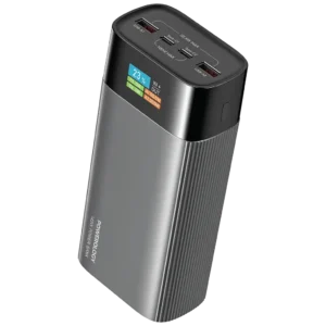 پاوربانک پاورولوژی مدل Powerology VoltEdge 40000mAh Power Bank PPBCHA87GY | توان 145 وات با PD 100W و نمایشگر TFT