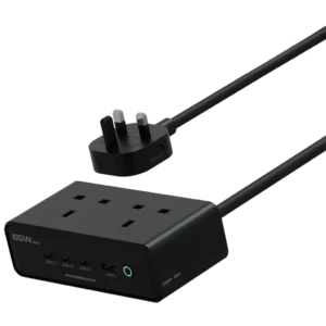 ایستگاه شارژ رومیزی پاورولوژی مدل Powerology Omnix Desktop Charging Station GaN 65W PWCUQC053BK | چندراهی برق و شارژر 3250 وات