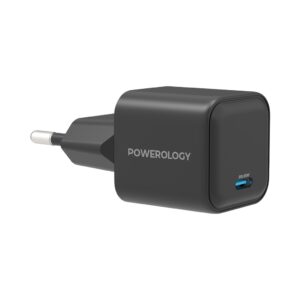 شارژر دیواری پاورولوژی مدل Powerology 35W Single Port Type-C GaN Charger P35WSPCEU | شارژر USB-C PD 35W با دوشاخه EU