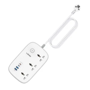 چندراهی برق LDNIO SC6 با 3 پریز یونیورسال 3250 وات و شارژ سریع 45 وات