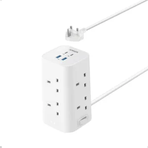 چندراهی برق و پاور استریپ ANKER A9185K21 | 12 خروجی، شارژ سریع 20W و محافظ برق