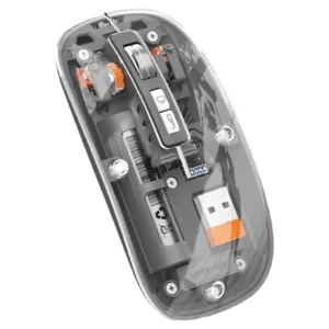 ماوس بی‌سیم شفاف گرین لاین مدل Green Lion Transparent Mouse 2 با DPI قابل تنظیم تا 2400