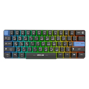 کیبورد گیمینگ سیمی گرین لاین مدل Green Lion GKM-60 Gaming Keyboard Black